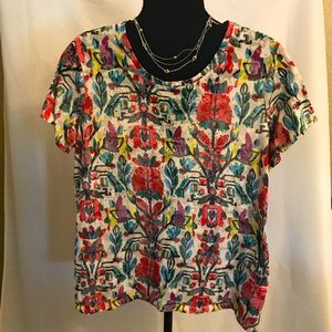 Hannah Floral Rhinestone Top